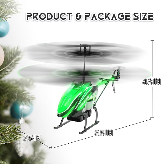 RC Helicopter Remote Control Helicopter for Kids with 30Mins Flight(2 Batteries) 7+1 LED Light Modes Altitude Hold RC Toys for Boys Girls