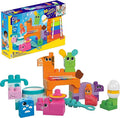 Mega Bloks Fisher-Price Toddler Building Blocks Toy Set Musical Farm Band with 40 Pieces and 6 Music Sheets Ages 1+ Years