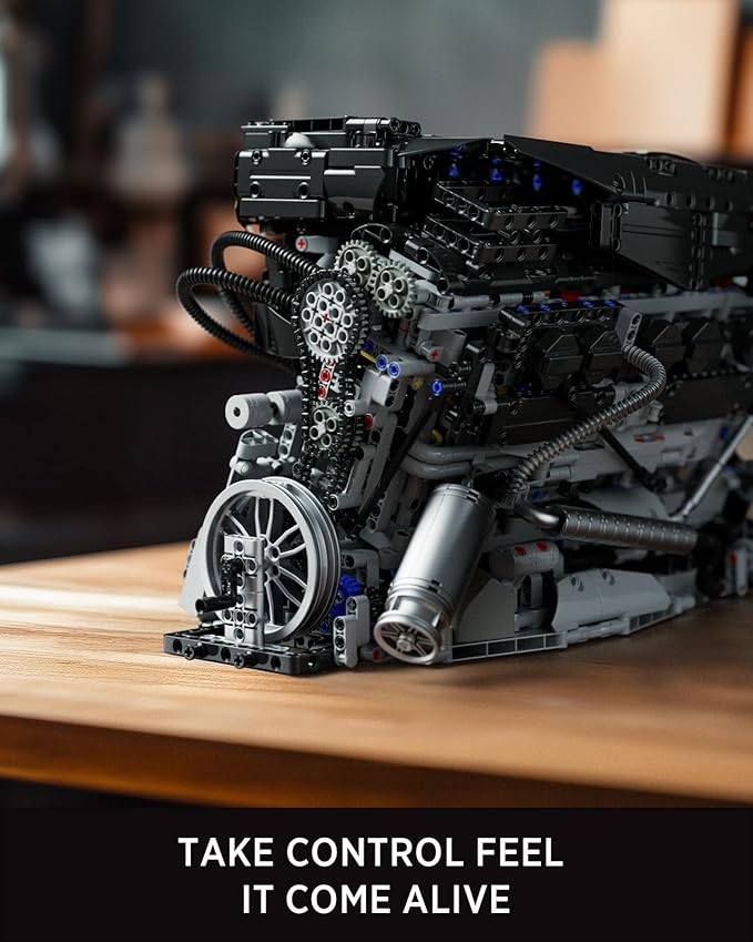 Nifeliz L6 Engine Building Set Advanced Collector’s Engine Model Toy Physical Science Educational Toy for Adults Home or Office Display (2820PCS NF10316)