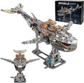 Creative 1388PCS Mechanical Whale Building Blocks Ideals Sea Animal Marine Organism with Light Model Building Blocks Bricks STEM Sensory Toy Gift for 12+ Boys Girls Kids or Adults
