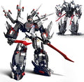 HIGH GODO Dark Defense Mech Robot Transforming Building Blocks Set for AdultsCity Warrior Justice Hero Soldier Mech Model Building Kit Cool Creative Robots Toys Gift for Teens 1013 Pieces