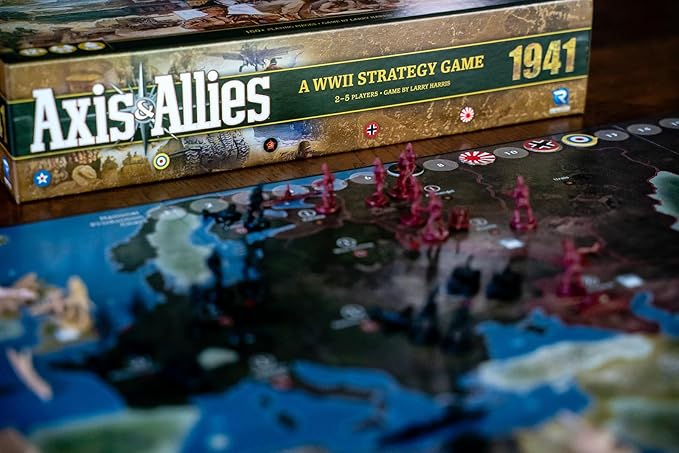 Renegade Game Studios Axis &amp Allies 1941 Board Game WWII Strategy Wargame for 2-5 Players Ages 12+ 1-3 Hour Gameplay with 160 Miniatures