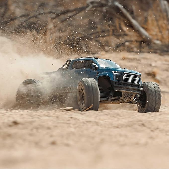 ARRMA RC Truck 1/10 Big Rock 4X4 223S BLX BRUSHLESS Street Truck RTR (Batteries and Charger Not Included) with DSC (Blue) ARA4312V4T3