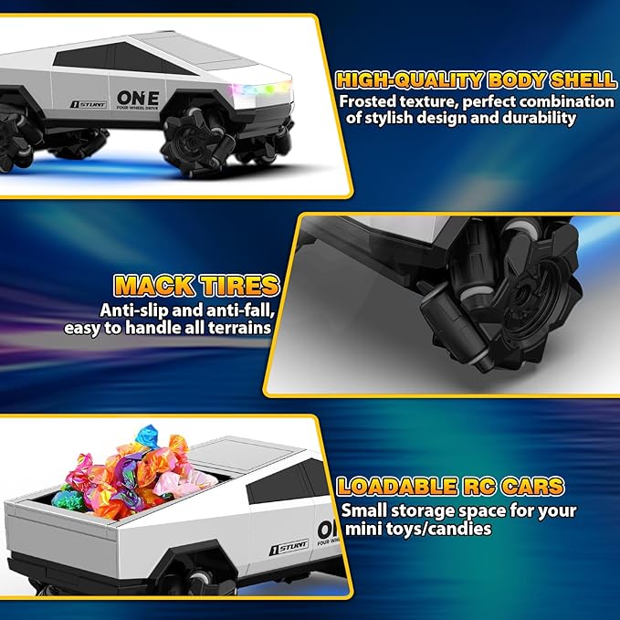 Gesture Sensing RC Stunt Car Toys for 6-12 Years Old Boys Girls 1/28 Scale 4WD RC Drift Car 2.4Ghz RC Cars Seven Light Modes Hand Controlled 360°Rotating Cool Birthday Gifts for Kids