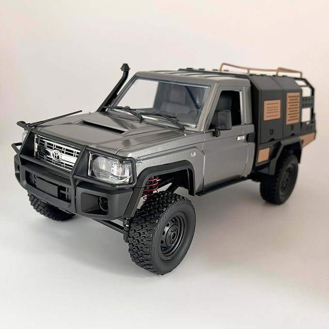MN82S RC Rock Crawler 4x4 Remote Control Truck Off Road 1/12 RC Crawler Land Cruiser Hobby Car All Terrain Proportional Control 280 Motor 2 Speed Upgraded Chassis Adult 2 Batteries