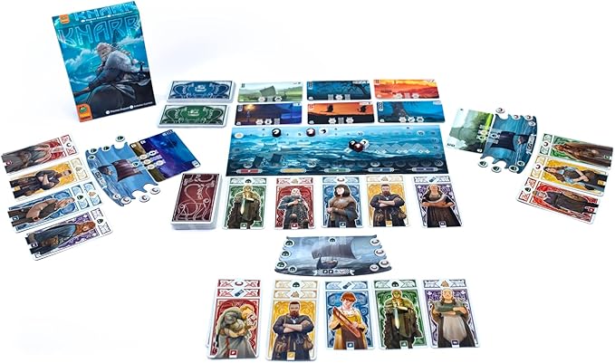 Knarr Board Game - Form the Greatest Band of Vikings! Thrilling Exploration and Strategy Game Fun Family Game for Kids &amp Adults Ages 10+ 2-4 Players 30 Min Playtime Made by Pandasaurus Games