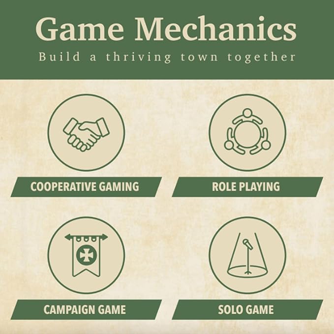 Mythwind Board Game - Cooperative &amp Solo Cozy Village-Building Adventure in a Magical Valley 1-4 Players 30-60 Minute Story-Driven Sessions