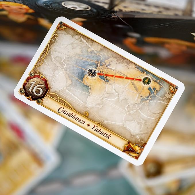 Asmodee Ticket to Ride Rails &amp Sails Board Game - Train Route-Building Strategy Game Family Fun for Kids &amp Adults Ages 10+ 2-5 Players 90-120 Minute Playtime