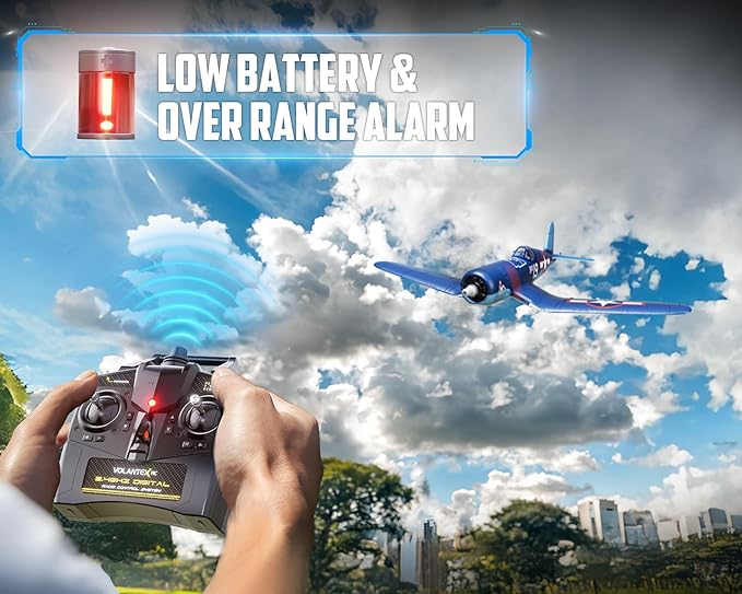 volantexrc Brushless RC Plane 4 Channel Remote Control Airplanes with 6-Axis Gyro3 Modes &amp Aerobatics 2.4GHz Radio Controlled Aircraft for Beginners &amp Adults