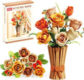 Flowers Bouquet Building Set 868 PCS Rose Botanical Collection Kit Artificial Flowers Toys Botanical Collection DIY Unique Home&ampOffice Bonsai Decoration Gift for Valentine's Day Mother's Day Chris