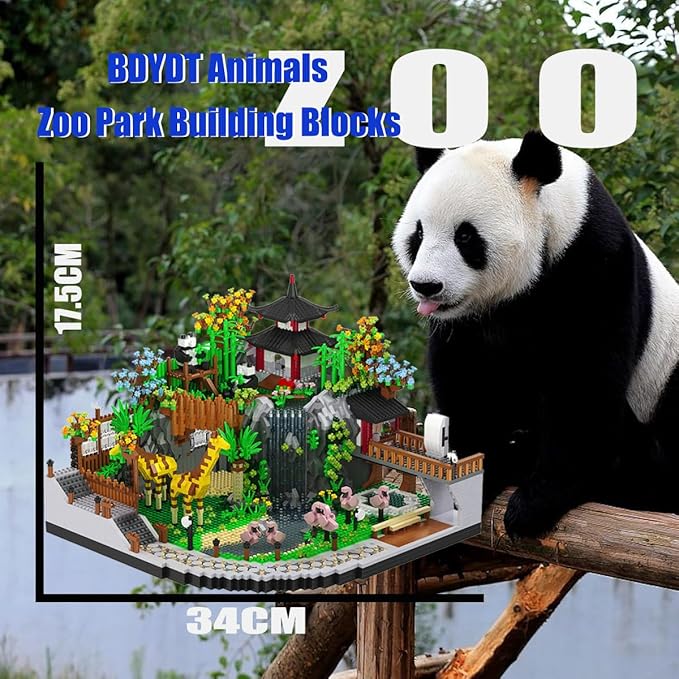 Architecture Zoo Micro Building Blocks Set（5000PCS） - Architectural Model Toys Gifts for Kid and AdultCreative Building Blocks Set for Zoo ArchitectureInteresting Gifts for Animal Enthusiasts