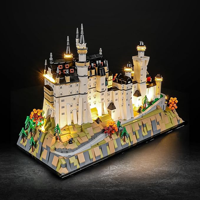 Vaodest LED Light for Lego 21063 Neuschwanstein Castle SetDesign and Configuration Compatible with Lego 21063 Model(LED Light Only Not Building Block Kit)