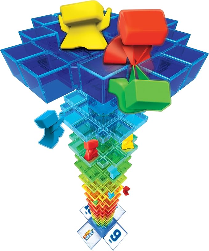 MindWare Leaps and Ledges Strategy Game - Ages 8+ - Fun Party Game and Family Game Night Activity for Kids Teens and Adults - 2 to 4 Players