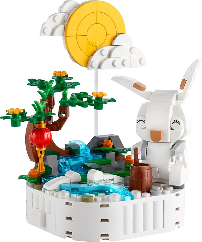 LEGO Jade Rabbit Building Toy Set Fun Bunny Display Piece or Family Building Activity Small Animal Toy for Boys and Girls Great Gift for Kids Ages 8 and Up 40643