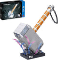 975PCS Thor Battle Hammer Building Blocks ToysCreative Super Hero Building Set Best Gift for 6+ Boys Girls or Adults