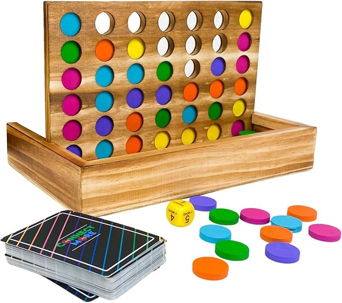 Connect More - Social Skills Games and Therapy Games Multiplayer up to 6 Players 4 in a Row Connect Game Fostering Conversation and Relationship Building