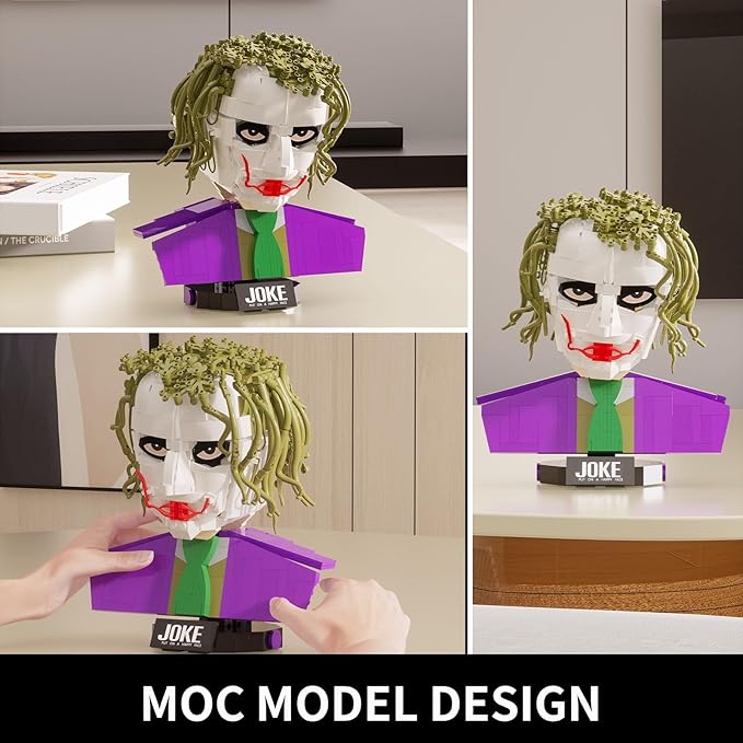 Clown Prince of Crime Building Set Compatible with Lego for Adults Display Collectible Decoration Set for Joke Avid Fans