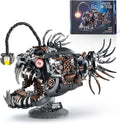 Mechanical Fish Building Sets for AdultOcean Animal Building Display with LightCollection Decor for Home or OfficeCreative Blocks Gift for Adults(1038PCS)