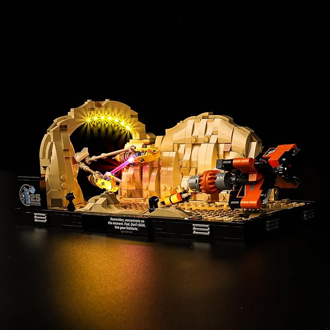 Kyglaring LED Light Kit for Lego 75380 Star Wars The Phantom Menace Mos ESPA Podrace Diorama Lighting Set for Micro-Scale Anakin Skywalker's Podracer No Lego