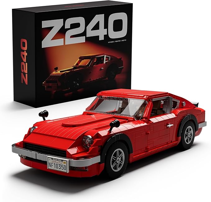 Nifeliz Z240 Sports Car Building Model Set 1:14 Scale Classic Vehicle Model Set for Adults and Car Lovers Collectible Gift for Home or Office Décor (1694 PCS NF10350)