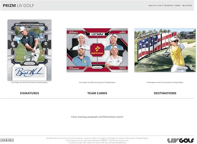 2024 Panini Prizm LIV Golf 6-Pack Blaster Box Debut Edition (Exclusive Purple Pulsar Parallels)