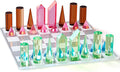 Acrylic Chess Set 11. 8 x 11. 8 Inch Large Modern Acrylic Checkers Set Table Game Board for Adults
