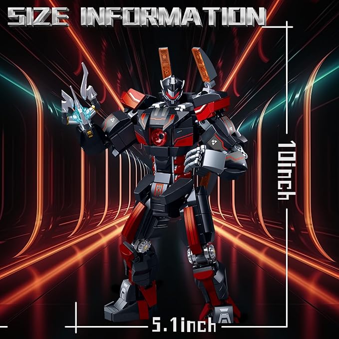 Sluban Mech Building Set Samurai Building Toy for Adults Robot Figure Toys Gifts for Age 8+ Kids and Adults Compatible with Lego Mech Set 585 PCS