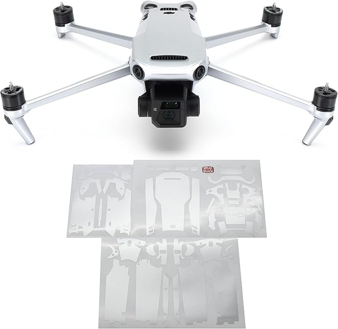 WRAPGRADE Full Skin Stickers for DJI Mavic 3 / Mavic 3 Classic (Airforce Silver)