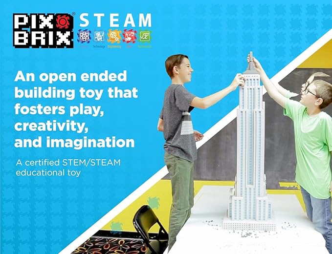 Pix Brix Pixel Art Puzzle Bricks - Animals and Artic Pixel Play Scene 1906 Pieces - Interlocking Building Bricks Create North Circle Scene Without Water or Glue - Stem Toys Ages 6 Plus