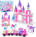 Classic Building Blocks for Toddlers - Compatible with Major Brands Unicorn Theme Princess Castle &amp Number Trains Classic Bricks Creative Educational Buildable Kits for Girls Boys Ages 3 4 5