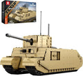 Reobrix TOG2 Tank Building Set WW2 Military British Armed Tanks Building Block Set for Military Fans 77032 World of Tanks Licensed Product MOC Tank Model Toy Gift for Adults and Teens（1427 PCS）