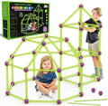 Glow In The Dark Fort Building Kit for KidsSTEM Construction Toys Educational Gift for 4 5 6 7 8 9 10 11 12 Years Old Boys and GirlsUltimate Creative Set for Indoor &amp Outdoors Activity140 Pcs