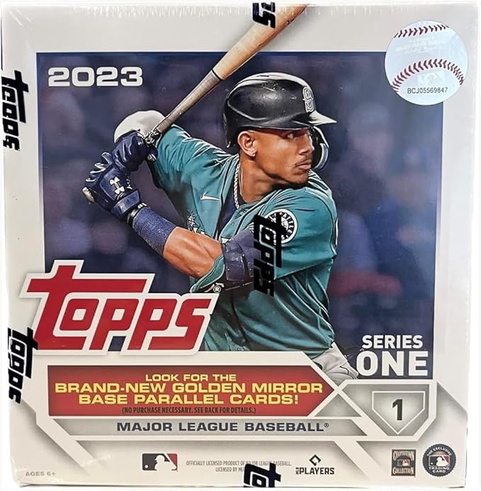 Topps 2023 Baseball Series 1 Giant Box - 16 Packs 256 Cards 1 Retail Exclusive Insert Card
