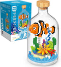 Creative Clownfish Toy Building SetAdult Mini Animal Friend SetParty Favors Gift for FriendsAnimal Lover Office Home Decor Fishes Building BlockNew Year Easter Birthday Gift for Family