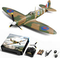 volantexrc Brushless RC Plane 4 Channel Remote Control Airplane Fighter Spitfire RTF with Aileron Gyro Aerobatics &amp 3 Modes Easy to Fly Hobby Radio Controlled Aircraft for Beginners