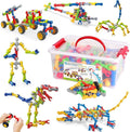 170 Pcs STEM Building Toys for Kids Ages 4-8 Building Blocks Educational Construction Engineering Building Kit for Ages 3 4 5 6 7 8 9 Year Old Creative Kids Games Christmas Birthday Gifts Boys Girls