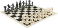 Viking Chess Set - Chess Board B/W- Size 173 + Viking Chess Pieces 375 B/W