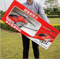 Red Large Fall Resistant RC Helicopter 3.5 Channels Remote Control Helicopter Toys Gift with LED Light Night with 2 Batteries