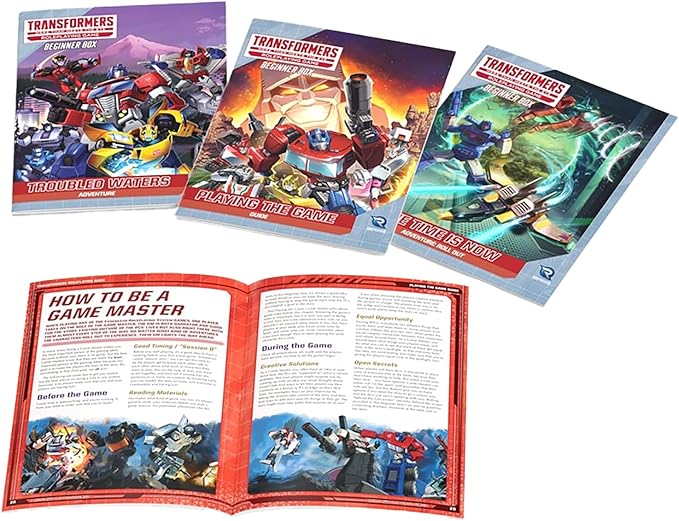 Renegade Game Studios Transformers RPG Beginner Box Starter Set with Dice Adventures &amp Character Sheets