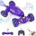 Dysaim Gesture RC Car Birthday Gifts Toys for Boys Girls Age 6-12 4WD Remote Control Car 360° Rotate Transform Drift RC Cars with Lights Music Sprayer 2.4Ghz Hand Controlled