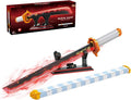 Anime Sword Building Set 790 Pieces Black Katana Model with Blue Scabbard &amp Stand Japanese Samurai Cosplay Prop Construction Toy Demon Hunter Style Gift for Teens &amp Adults