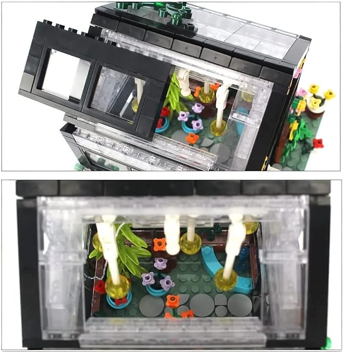 General Jim's Modular Building Block Set Greenhouse Botanical Flower Garden House MOC Building Set
