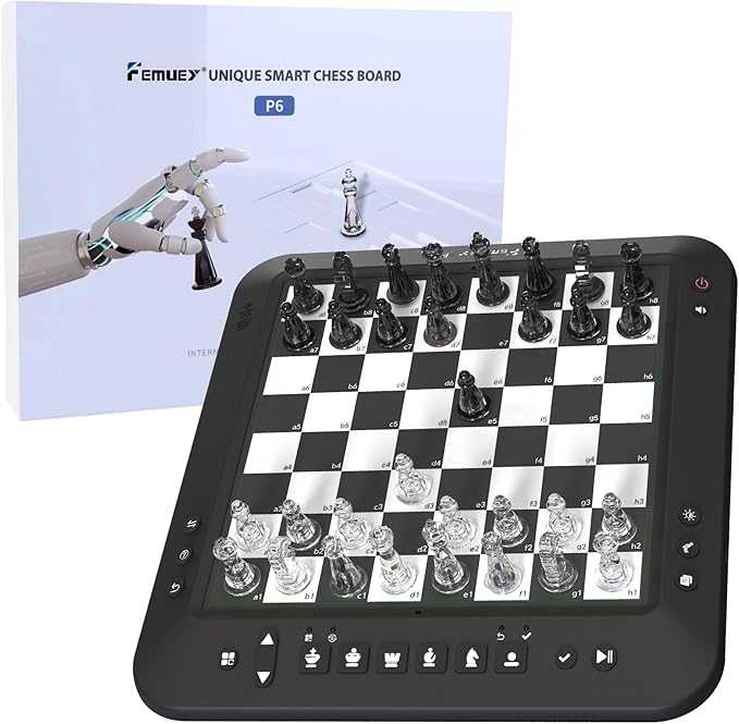 Electronic Chess Set Board Game Computer Chess Game Chess Set Board Game Electronic Chess Set Game Chess Sets Games Lovers for Beginners Great Partner (Green)