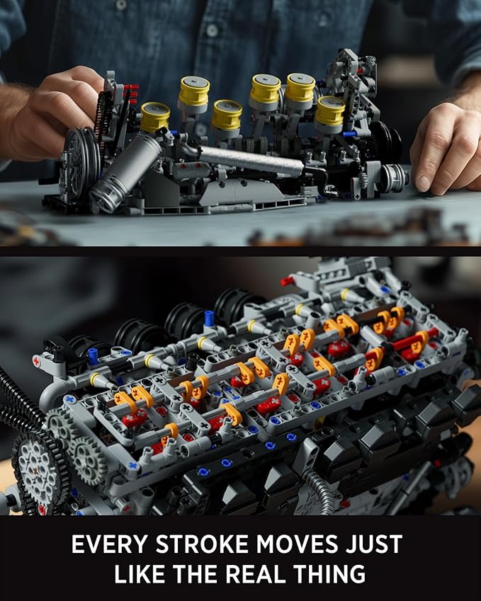 Nifeliz L6 Engine Building Set Advanced Collector’s Engine Model Toy Physical Science Educational Toy for Adults Home or Office Display (2820PCS NF10316)