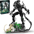 Xenomorph Building Set MOC Alien Action Figure Kit Compatible with Lego Horror Sci - Fi Collectible Model Figure &amp Detailed Base for Adults Kids Birthday for Movie Fans Aged 8+ 958PCS