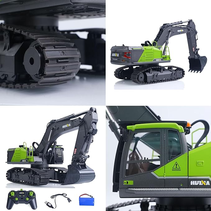 TOUCAN RC HOBBY US in Stock 1/14 Rc Excavator 593 Huina Model Car Battery 2.4G Remote Control 22Ch for Ages 14+