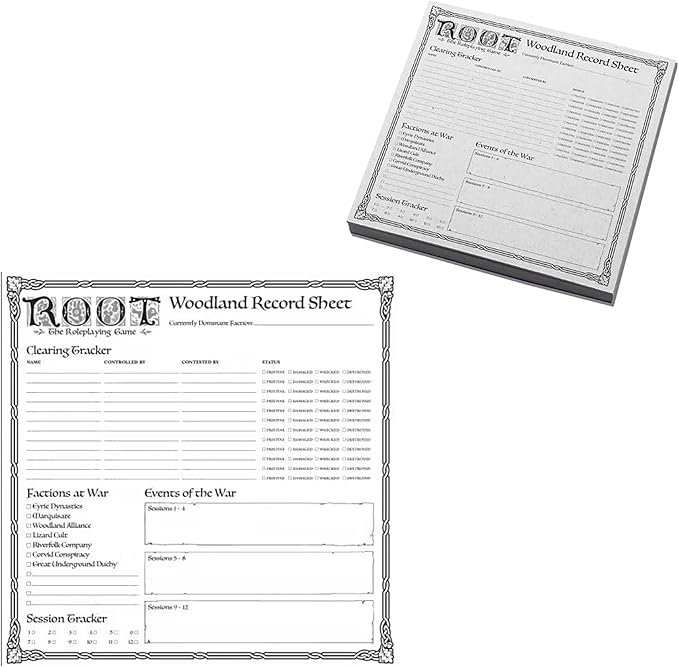 Magpie Games Root The Roleplaying Game: GM Screen &amp Campaign Notepads – Gamemaster Accessory Pack