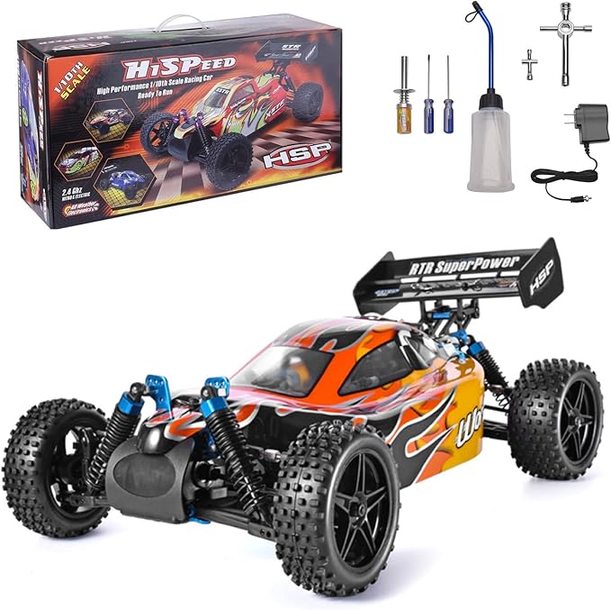 HSP 94106 HSP 1:10 Scale High Speed 65kmh 4WD Off-Road RC Car 2.4Ghz Remote Control TruckRadio Controlled Off-Road Racing Car Monster Truck RTR