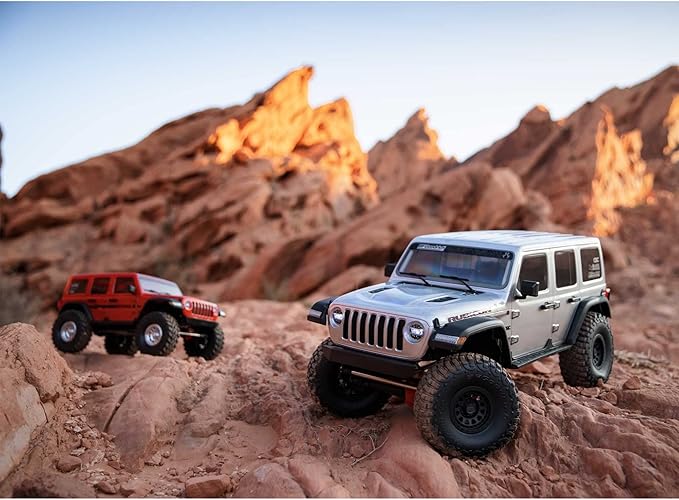 Axial RC Truck 1/6 SCX6 Jeep JLU Wrangler 4WD Rock Crawler RTR (Batteries and Charger Not Included): Silver AXI05000T2