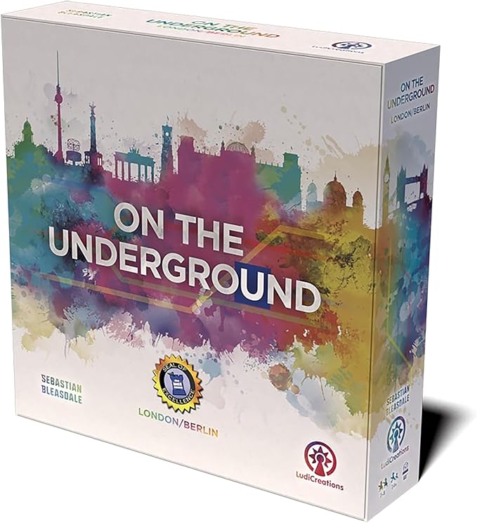 On The Underground: London/Berlin Deluxe Edition - Train Route Building Strategy Board Game 2 City Maps Age 14+ 2-5 Players 60 Min